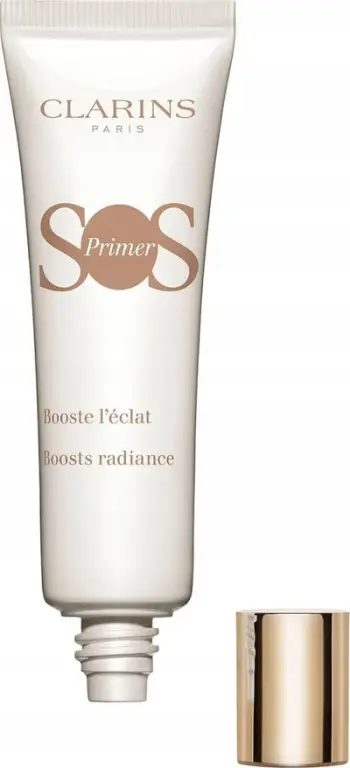 Primer fytyre Clarins SOS Primer White, hidratues, për ndriçim, i bardhë