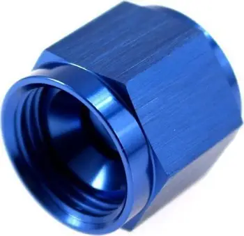 Tapë rezervuari TurboWorks AN flare Plug AN4, alumini, për vaj ujë dhe karburant, blu