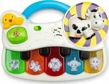 Lodër piano interaktive TOYZ Farm, me drita dhe melodi, për fëmijë