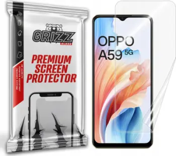 Folie mbrojtëse keramike Grizz CeramicFilm për Oppo A59, rezistente ndaj goditjeve, transparente
