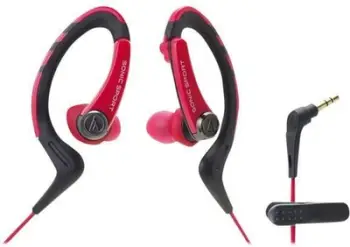 Kufje në vesh Audio Technica SonicSport, sportive, të kuqe