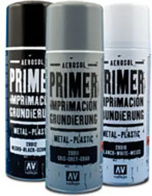 Primer sprej për modele Acrylicos Vallejo White, 400ml, mat, i bardhë