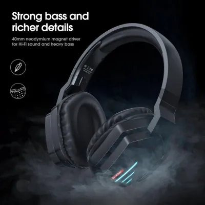 Kufje Onikuma B60, Gaming, Wireless, të zeza - 4
