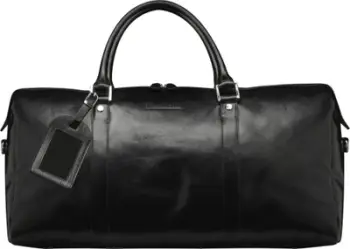 Çantë udhëtimi Dbramante1928 Kastrup 2 Weekender, lëkurë full grain, e zezë