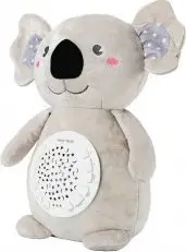 Lodër plushe Milly Mally Milly Koala, me projektor nate, me melodi dhe white noise, gri
