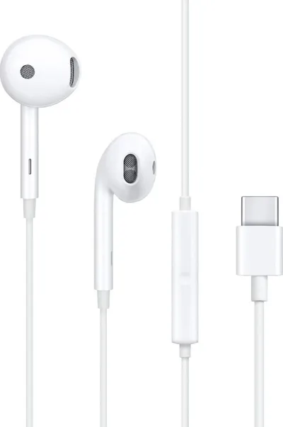 Kufje OPPO USB Type C, in ear, të bardha - 1