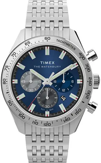 Orë për meshkuj Timex Waterbury TW2Y18500UK, e argjendtë