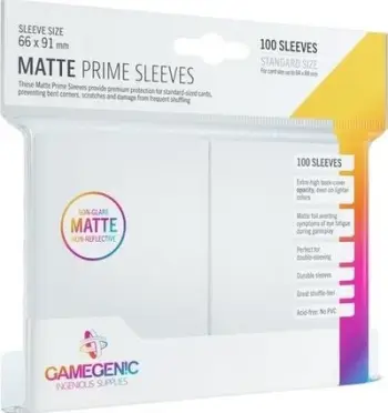 Mbrojtëse për karta Rebel Gamegenic Matte Prime CCG, 100 copë, të bardha