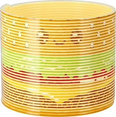 Lodër pranvere MEGA CREATIVE Burger, 8 cm, shumëngjyrëshe - 1