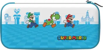 Çantë udhëtimi PDP Mario Escape për Nintendo Switch, me qëndrim, e bardhë dhe blu
