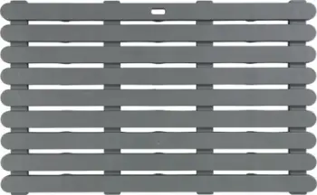 Tapet banjoje Bath Mat Indoor &amp; Outdoor, plastikë, gri