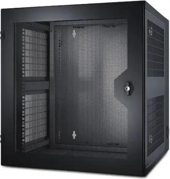 Kabinet rrjeti APC NetShelter WX AR100HD, 13U, derë e ajrosur, i zi