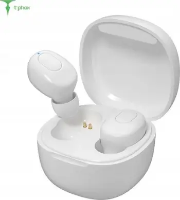 Kufje pa tela T Phox B21, Bluetooth 5, me kuti karikimi, të bardha
