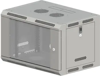 Kabinet rrjeti Aicom ALANTEC SW-9U-600-600-N-DSJ-OP-RP-B-S, 19" 9U, 600x600 mm, i hirtë