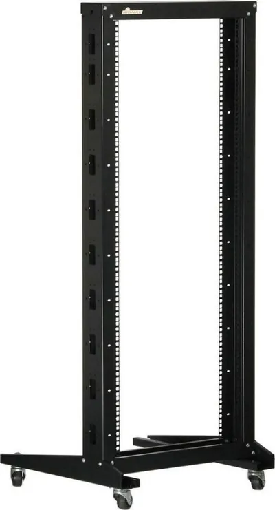 Kabinet rrjeti Delta Standing 19", 29U, me rrota, i zi - 1