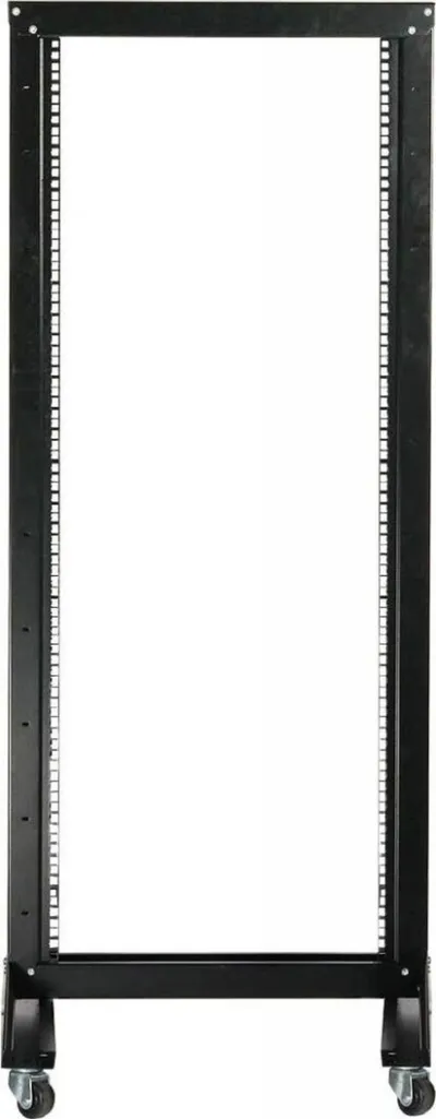Kabinet rrjeti Delta Standing 19", 29U, me rrota, i zi - 2