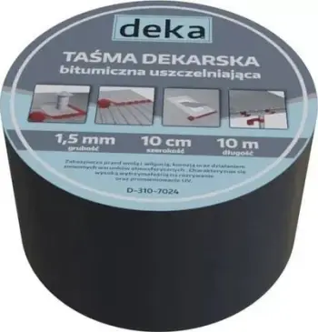 Shirit vulosës çatie Deka Alubutyl, 10 cm x 10 m, kafe