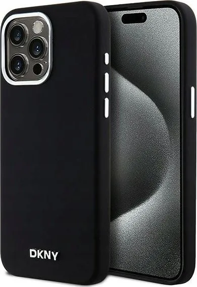 Këllëf telefoni DKNY DKHMP14XSMCHLK për iPhone 14 Pro Max, silikon Liquid, i zi - 1