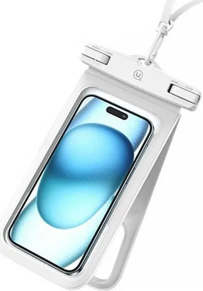 Çantë ujirezistente Usams YD014, për telefona deri 6.7", IP68, e bardhë - 1