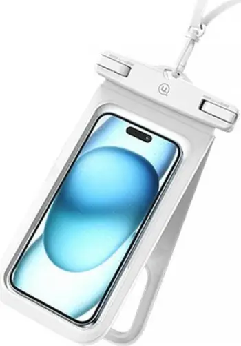 Çantë ujirezistente Usams YD014, për telefona deri 6.7", IP68, e bardhë