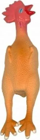 Lodër qeni Duvo+ Chicken, latex, 26cm, shumëngjyrëshe