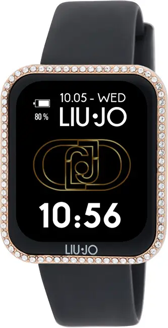 Orë smart për femra Liu Jo Smartwatch Mini Slim Luxury SWLJ168, e zezë