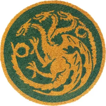Tapet dere Game of Thrones House of the Dragon, fibra kosi, bazë PVC kundër rrëshqitjes, kafe