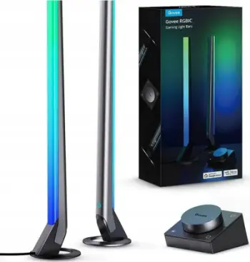 Shirita ndriçimi smart Govee Gaming Light Bars Studio, LED RGBIC, kontroll me aplikacion, shumëngjyrëshe
