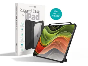 Mbrojtëse për tablet Mobile Origin Rugged për iPad Pro 13" M4 2024, e zezë