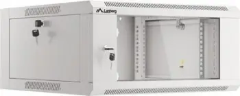 Kabinet rrjeti Lanberg 19", 4U, derë xhami, gri