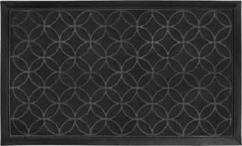 Tapet drejtkëndor Paris Prix Emilio, 75 x 45 cm, PVC, i zi