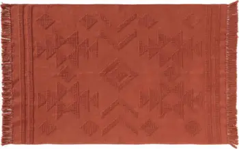 Tapet Douceur d'intérieur CILAOS, 120 x 170 cm, pambuk, portokalli