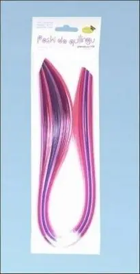 Shirita quilling për artizanat, 10mm x 50cm, 100 copë, rozë