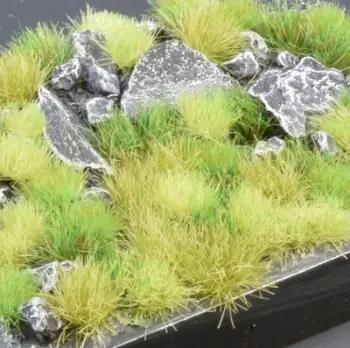Bar dekorativ për miniatura Gamers Grass Green Meadow Wild, set, i gjelbër