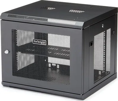 Kabinet rrjeti StarTech.com 4 Post 9U, 19", i zi - 1