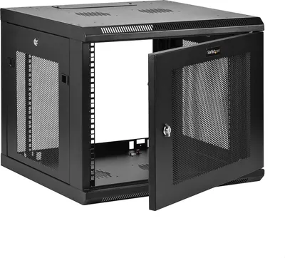 Kabinet rrjeti StarTech.com 4 Post 9U, 19", i zi - 3