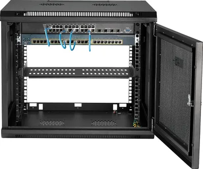 Kabinet rrjeti StarTech.com 4 Post 9U, 19", i zi - 4