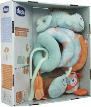 Lodër spirale për karrocë Chicco Chameleon, me elemente sensoriale, pastel