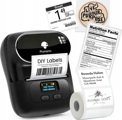 Printer termik etiketash Phomemo M110, Bluetooth, Android iOS, i bardhë - 3