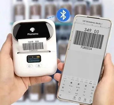 Printer termik etiketash Phomemo M110, Bluetooth, Android iOS, i bardhë - 4