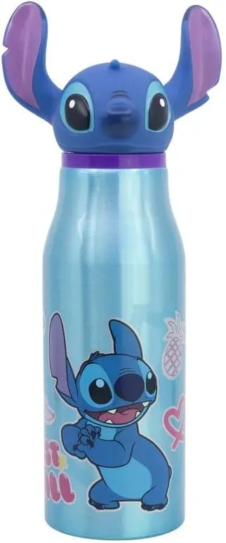Shishe alumini për fëmijë Stitch Drawing, 690ml, figurë 3D, shumëngjyrëshe