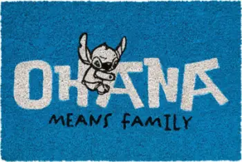 Tapet hyrës Disney Stitch, fibra kokosi, bazë PVC kundër rrëshqitjes, shumëngjyrësh