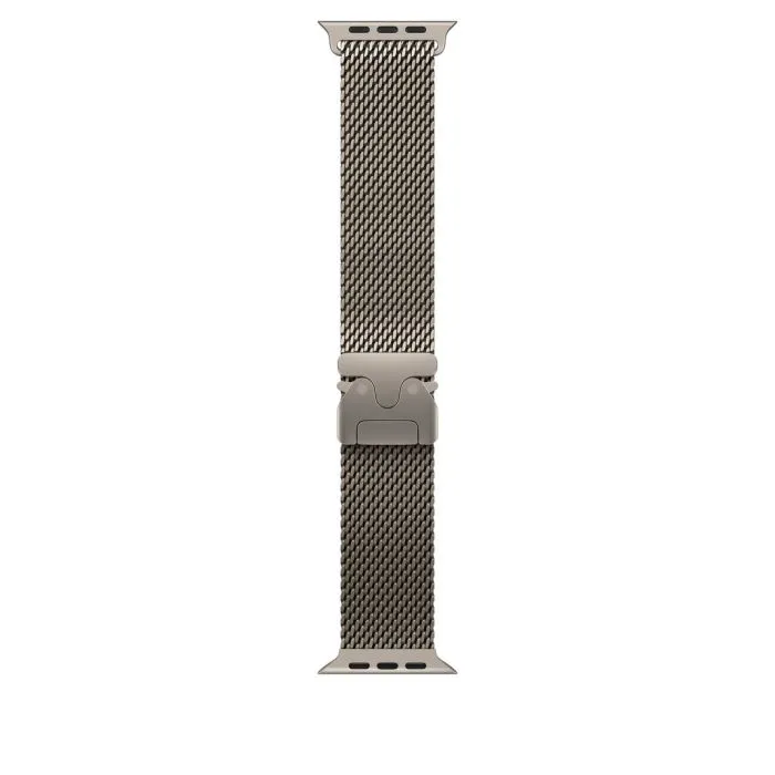 Apple Watch 49mm Milanese Loop, Natural Titanium Milanese Loop, S - 1