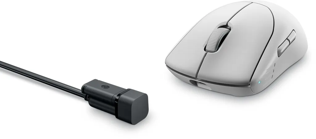Maus Dell Alienware Pro Wireless RF, USB Type-C, 26000 DPI, i bardhë - 9