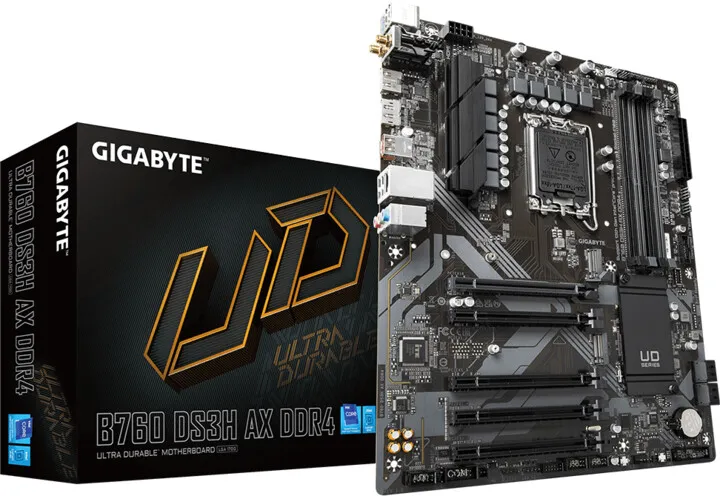 Pllakë amë GIGABYTE B760 DS3H AX DDR4 - Intel B760 - 4