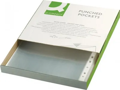 Mbështjellëse dokumentesh Q-Connect, A4, 100 copë, transparente - 3