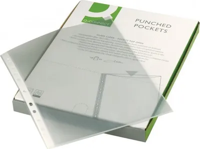 Mbështjellëse dokumentesh Q-Connect, A4, 100 copë, transparente - 4