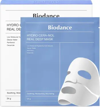 Maskë fytyre në letër Biodance Hydro Cera-Nol Real Deep Mask për femra 4x34g