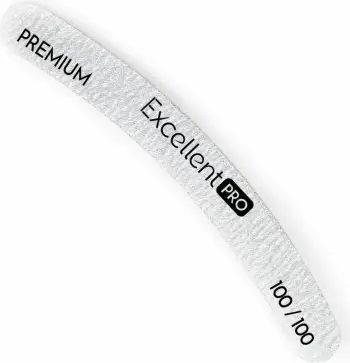 Lëmues për thonj për femra Excellent PRO Premium Zebra Banana File NF30 100/100, 1 copë