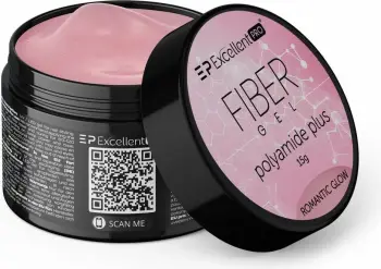 Xhel ndërtues për thonj Excellent PRO Fiber Gel Polyamide Plus për femra Romantic Glow 15g